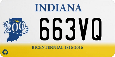 IN license plate 663VQ