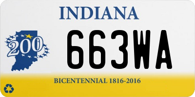 IN license plate 663WA