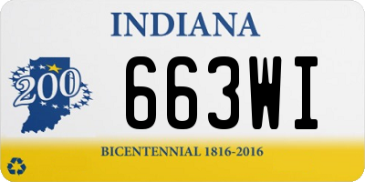 IN license plate 663WI