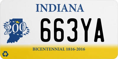 IN license plate 663YA