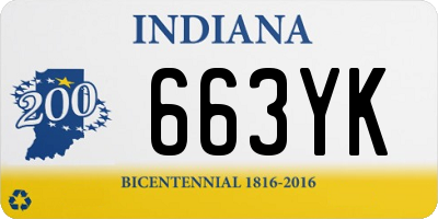 IN license plate 663YK