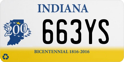 IN license plate 663YS