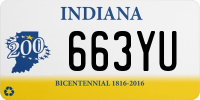 IN license plate 663YU