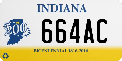 IN license plate 664AC