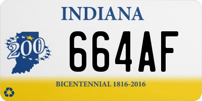 IN license plate 664AF