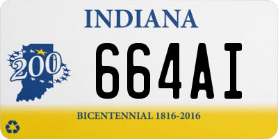 IN license plate 664AI