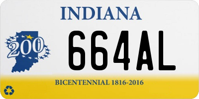 IN license plate 664AL