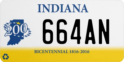 IN license plate 664AN