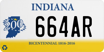 IN license plate 664AR