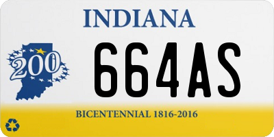 IN license plate 664AS