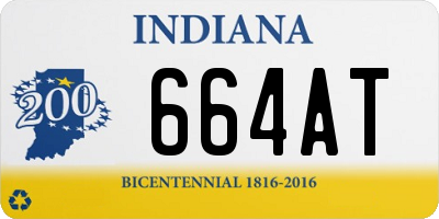 IN license plate 664AT