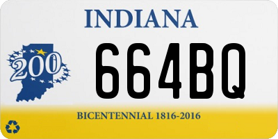 IN license plate 664BQ