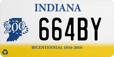 IN license plate 664BY
