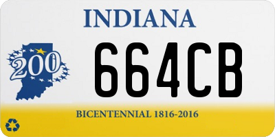 IN license plate 664CB