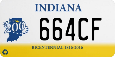 IN license plate 664CF