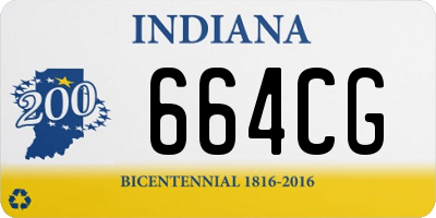 IN license plate 664CG