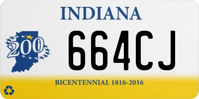 IN license plate 664CJ