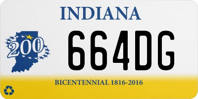 IN license plate 664DG