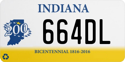 IN license plate 664DL