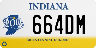 IN license plate 664DM