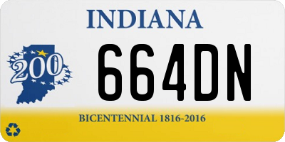 IN license plate 664DN