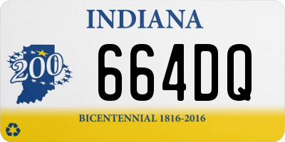 IN license plate 664DQ