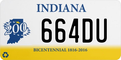 IN license plate 664DU