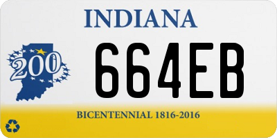 IN license plate 664EB