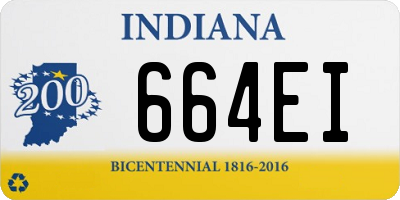 IN license plate 664EI