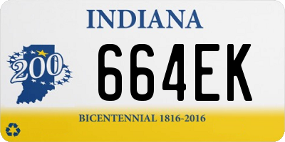 IN license plate 664EK