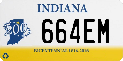 IN license plate 664EM