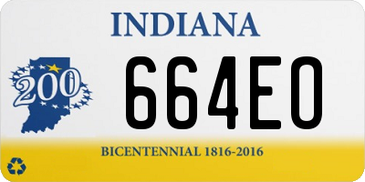 IN license plate 664EO