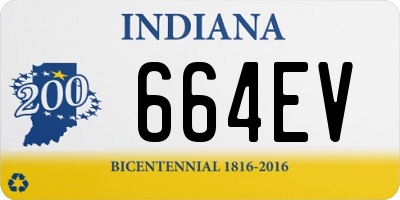 IN license plate 664EV