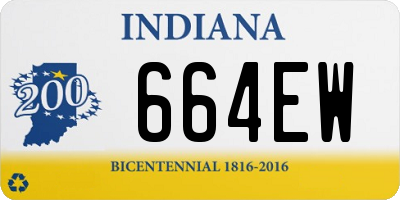 IN license plate 664EW