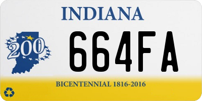 IN license plate 664FA