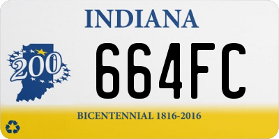 IN license plate 664FC