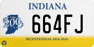 IN license plate 664FJ