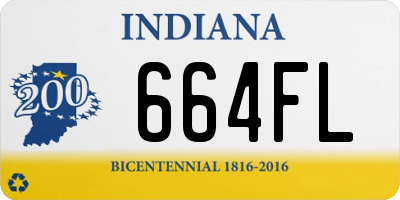 IN license plate 664FL