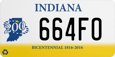 IN license plate 664FO