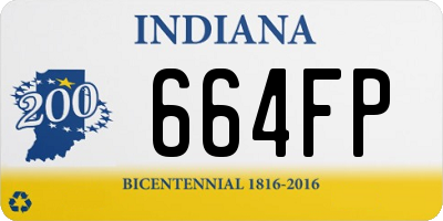 IN license plate 664FP