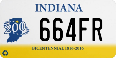 IN license plate 664FR