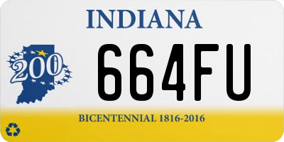 IN license plate 664FU