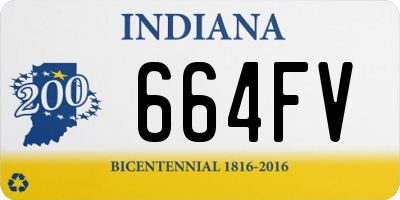 IN license plate 664FV