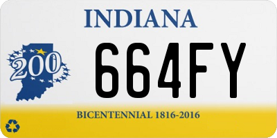 IN license plate 664FY