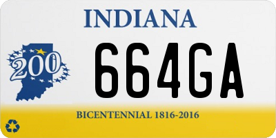 IN license plate 664GA
