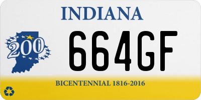 IN license plate 664GF