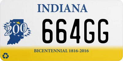 IN license plate 664GG