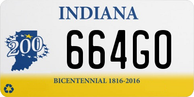 IN license plate 664GO