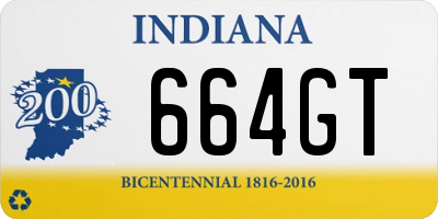 IN license plate 664GT