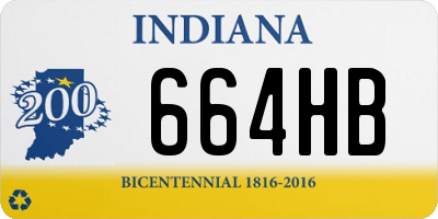 IN license plate 664HB